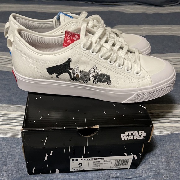 New adidas Niza X Star Wars Sneakers. Men’s size 9. “Intergalactic Race” design. - Picture 3 of 15